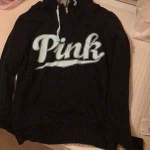 Pink Victoria’s Secret black hoodie